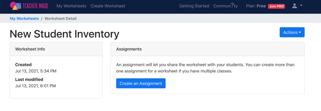 Student Inventory - Assignment - Step 4