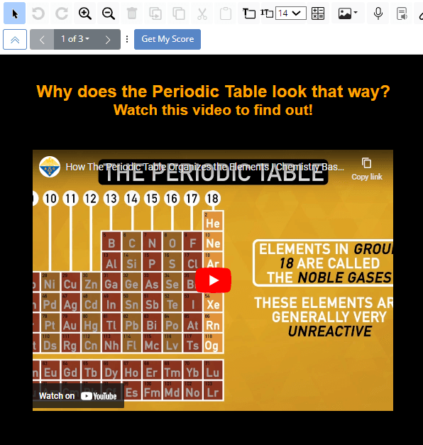 Periodic Table Activity Made With TeacherMade