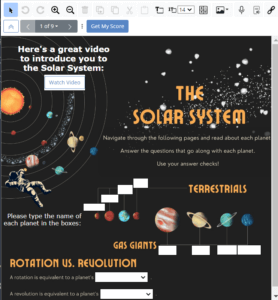 TeacherMade Astronomy Activity